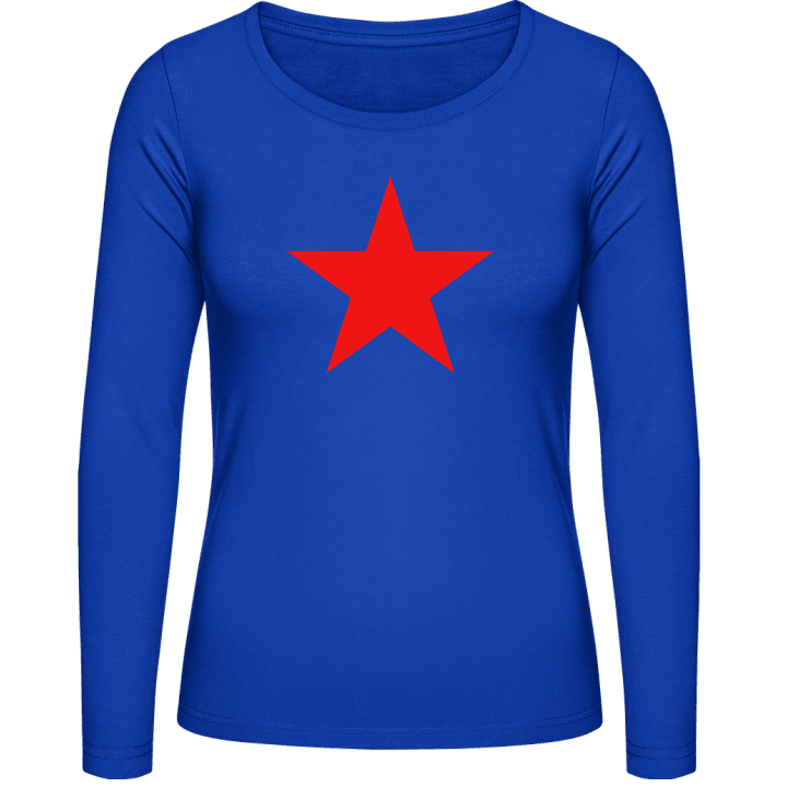Roter Stern Frauen Langarmshirt contain pic