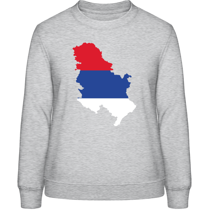 Serbia Map Sweatshirt för kvinnor contain pic