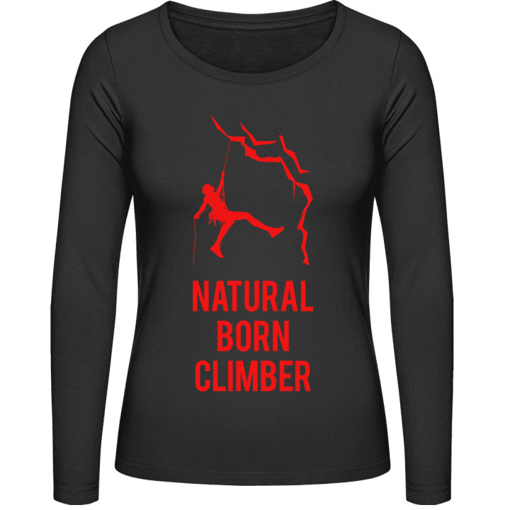 Natural Born Climber Vrouwen Lange Mouw Shirt contain pic