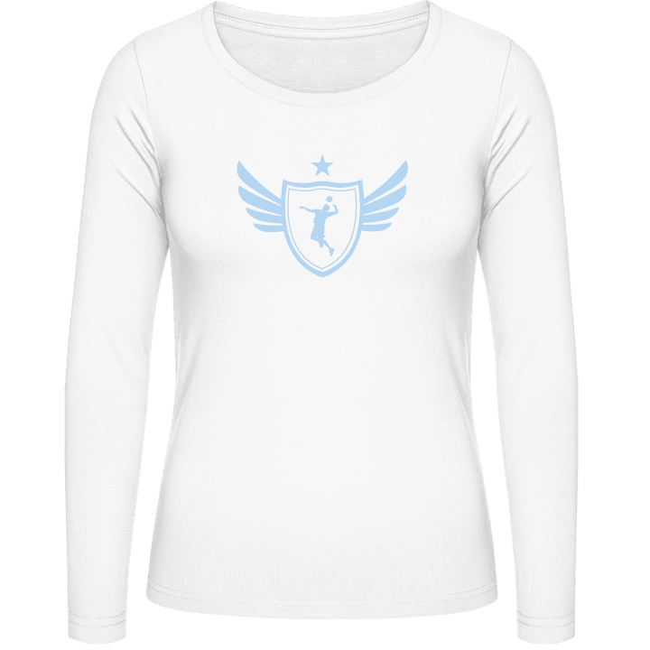 Volleyball Star T-shirt à manches longues pour femmes contain pic