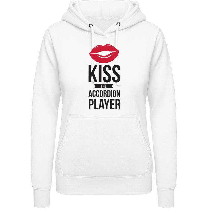Kiss The Accordion Player Hoodie för kvinnor contain pic