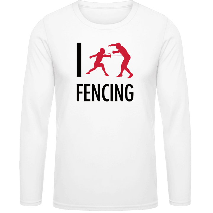 I Love Fencing T-shirt à manches longues contain pic