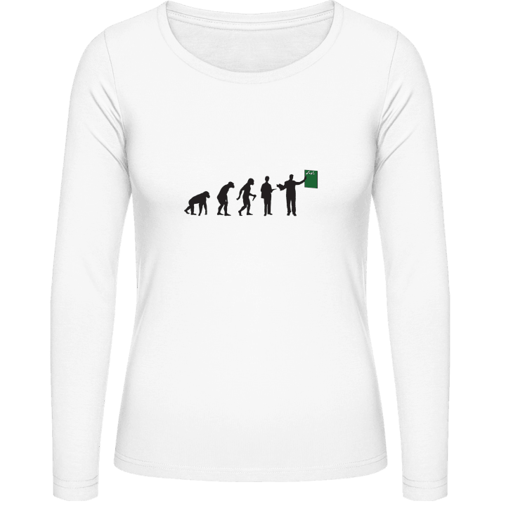 Teacher Evolution Frauen Langarmshirt contain pic