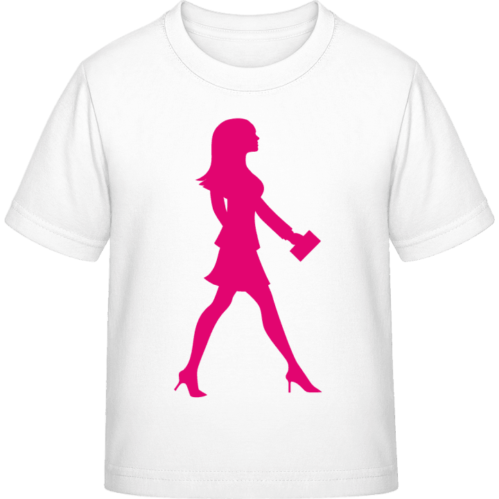 Woman Silhouette T-shirt för barn contain pic