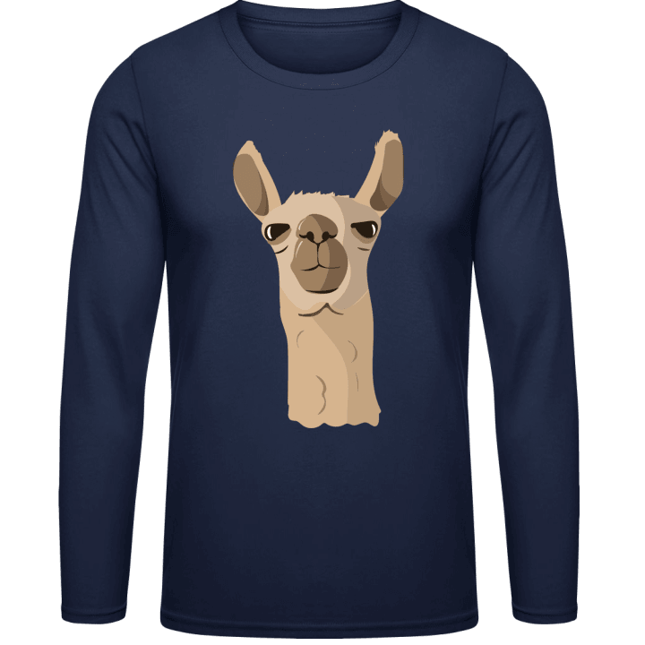 Llama Funny Head Long Sleeve Shirt 0 image