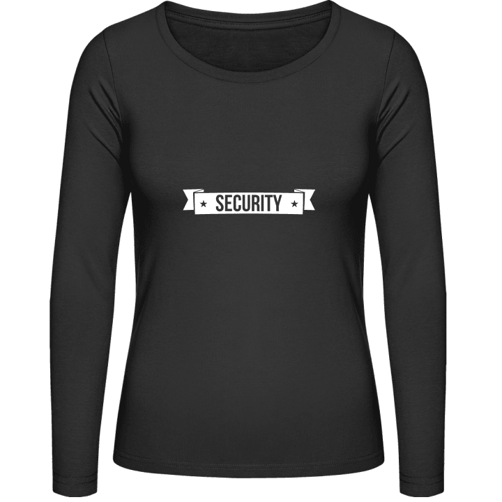 Security + CUSTOM TEXT Vrouwen Lange Mouw Shirt contain pic