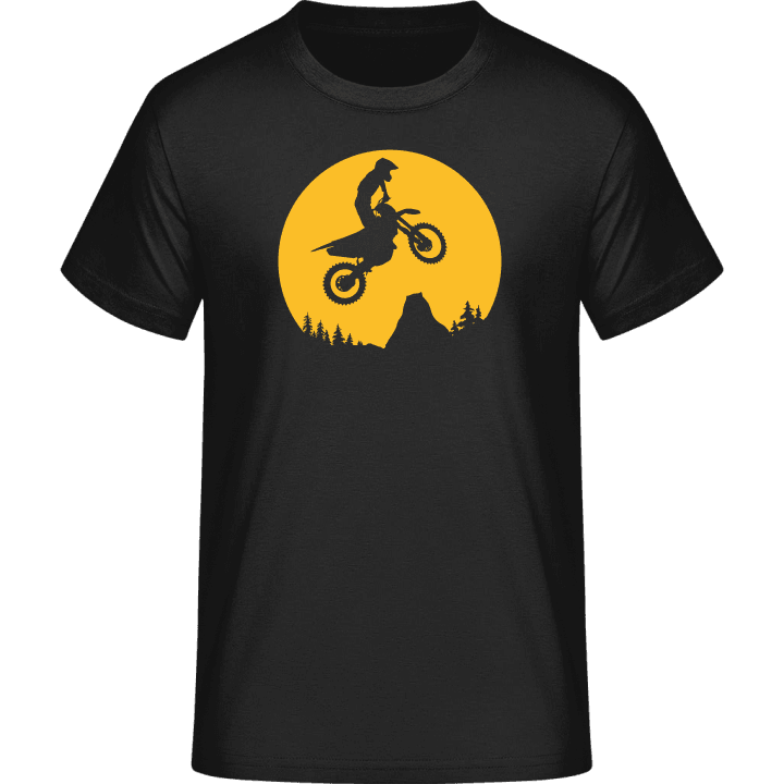 Man On A Motorcycle In The Moonlight T-Shirt contain pic