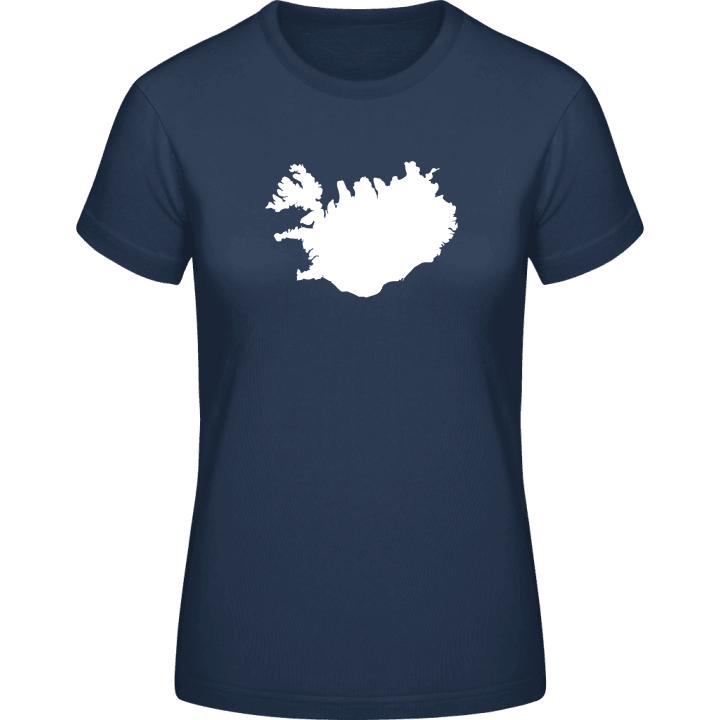 Iceland Map T-skjorte for kvinner contain pic