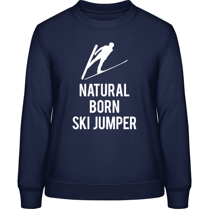 Natural Born Ski Jumper Genser for kvinner contain pic