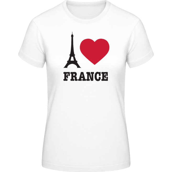 I Love France Eiffel Tower Naisten t-paita 0 image