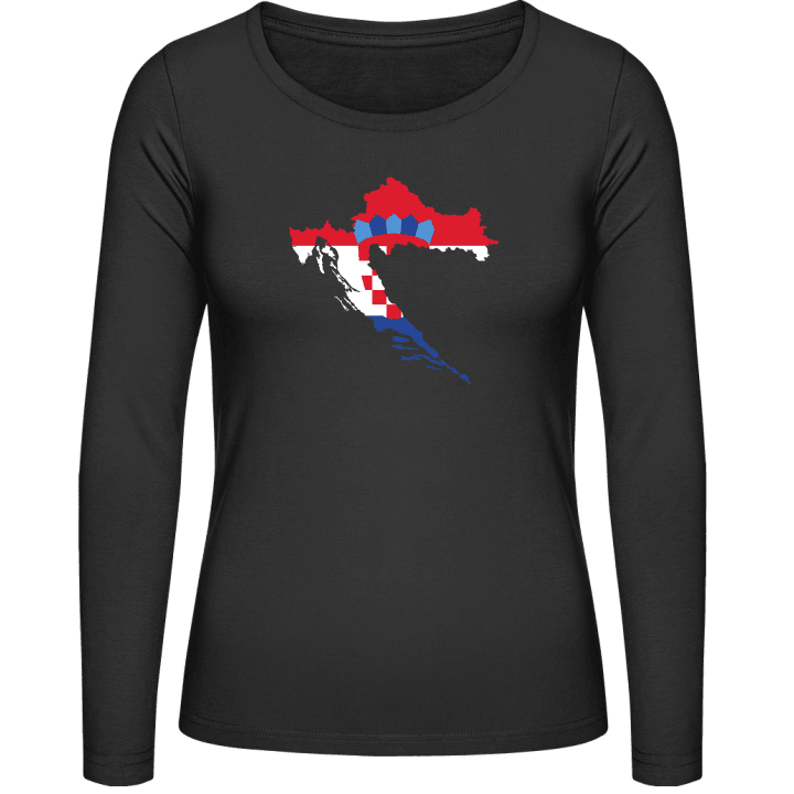 Croatie T-shirt à manches longues pour femmes contain pic