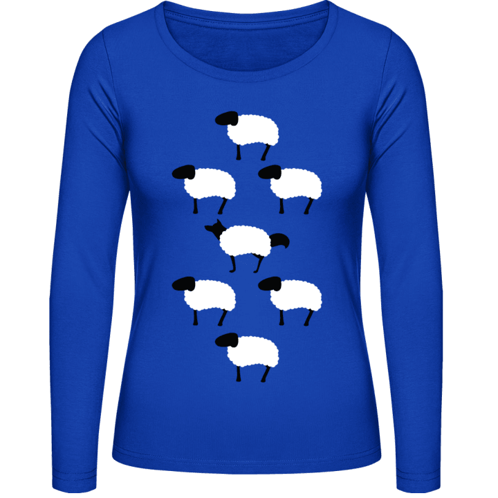 Wolf And Sheeps Langermet skjorte for kvinner 0 image