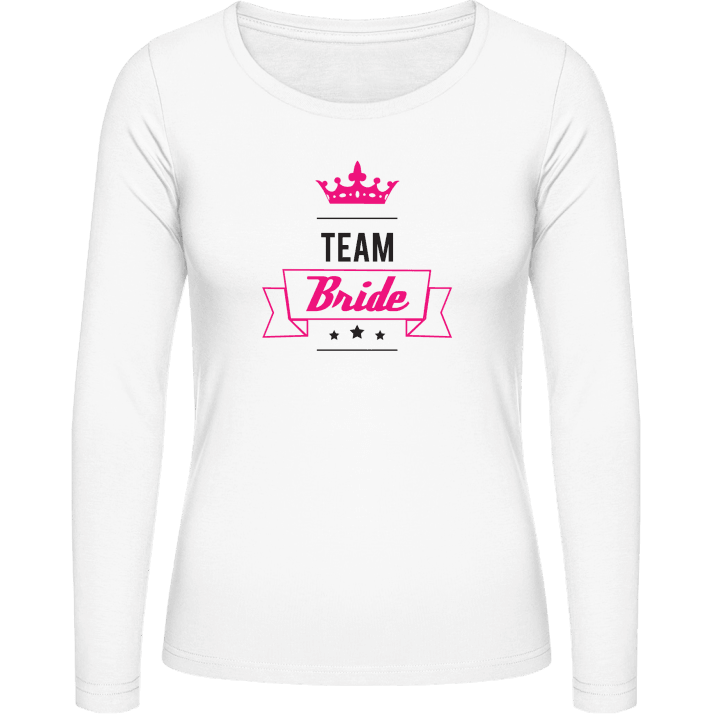 Team Bride Crown T-shirt à manches longues pour femmes contain pic