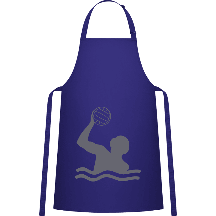 Water Polo Player Silhouette Kitchen Apron contain pic