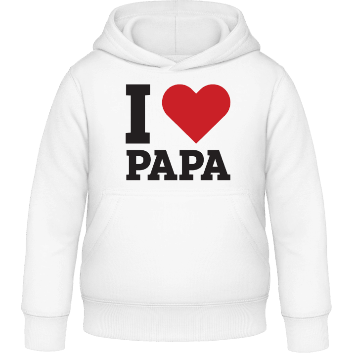 I Love Papa Kids Hoodie 0 image