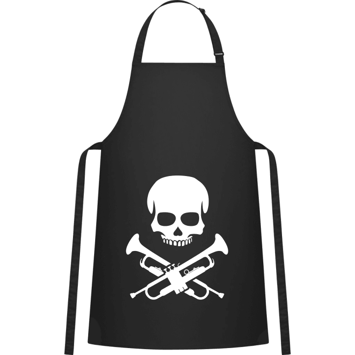Trumpeter Skull Kitchen Apron contain pic