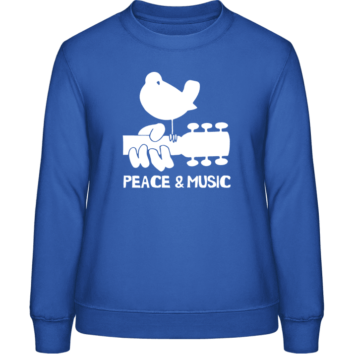 Peace And Music Sweatshirt för kvinnor contain pic