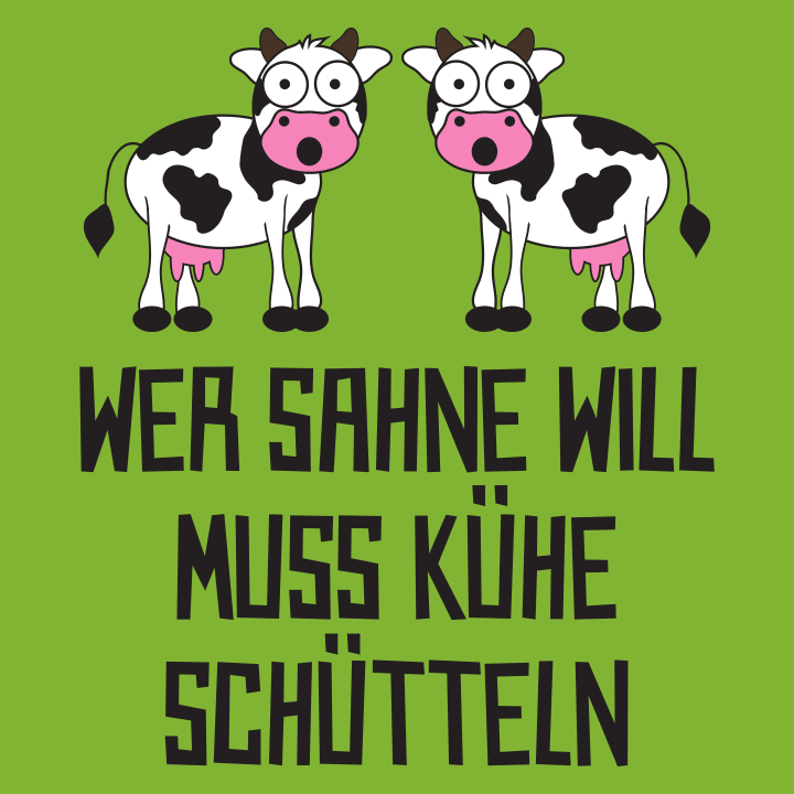 Wer Sahne will muss Kühe schütteln T-shirt för barn 0 image