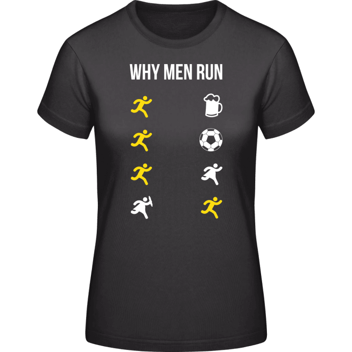 Why Men Run T-shirt til kvinder 0 image