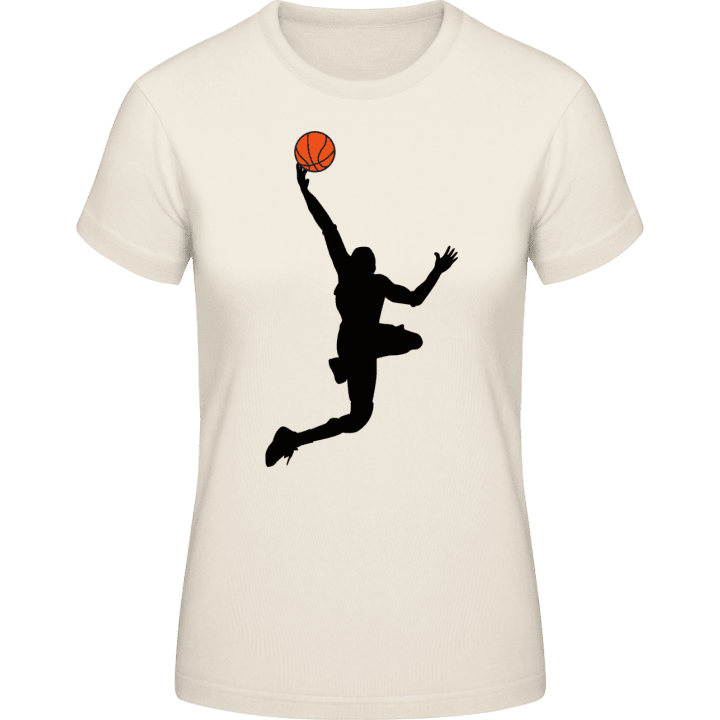 Basketball Dunk Illustration T-skjorte for kvinner contain pic