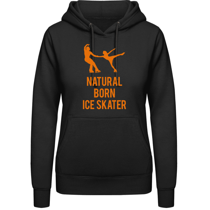 Natural Born Ice Skater Felpa con cappuccio da donna contain pic