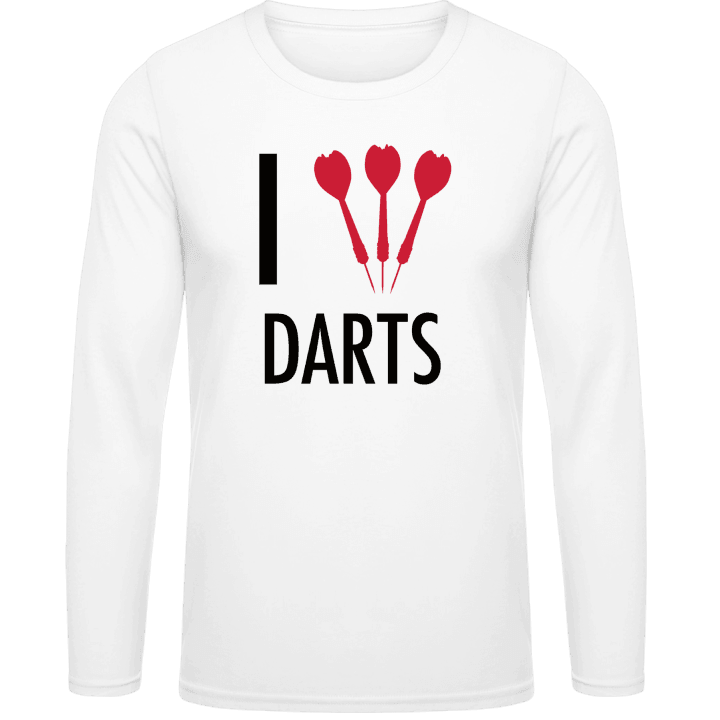 I Love Darts T-shirt à manches longues contain pic