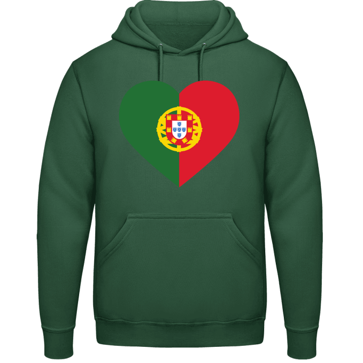 Portugal Heart Flag Crest Felpa con cappuccio contain pic