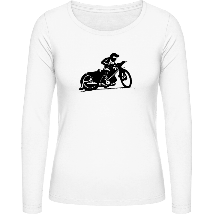 Speedway Racing Silhouette Frauen Langarmshirt 0 image