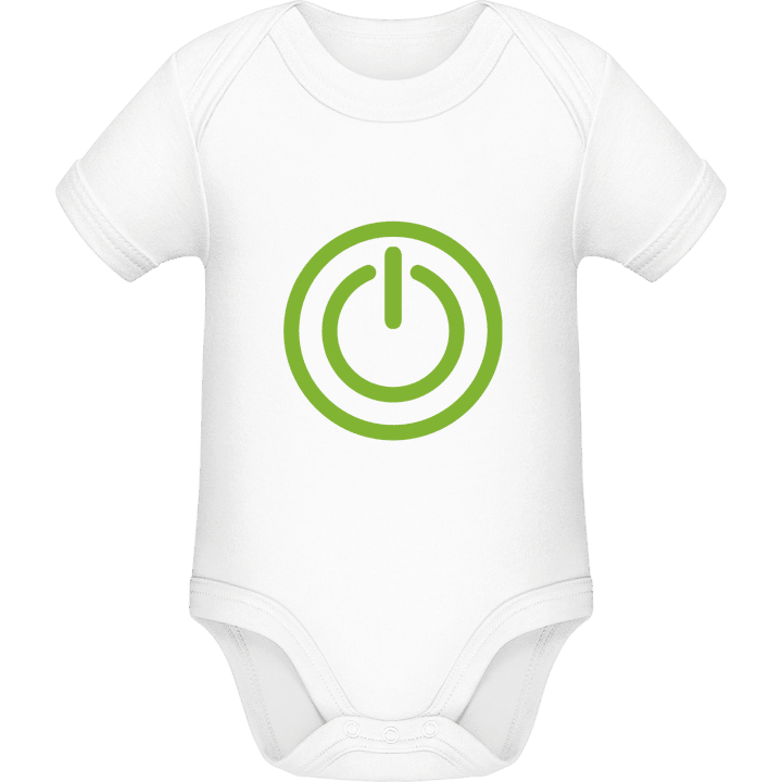 Power On Computer Button Baby romper kostym contain pic