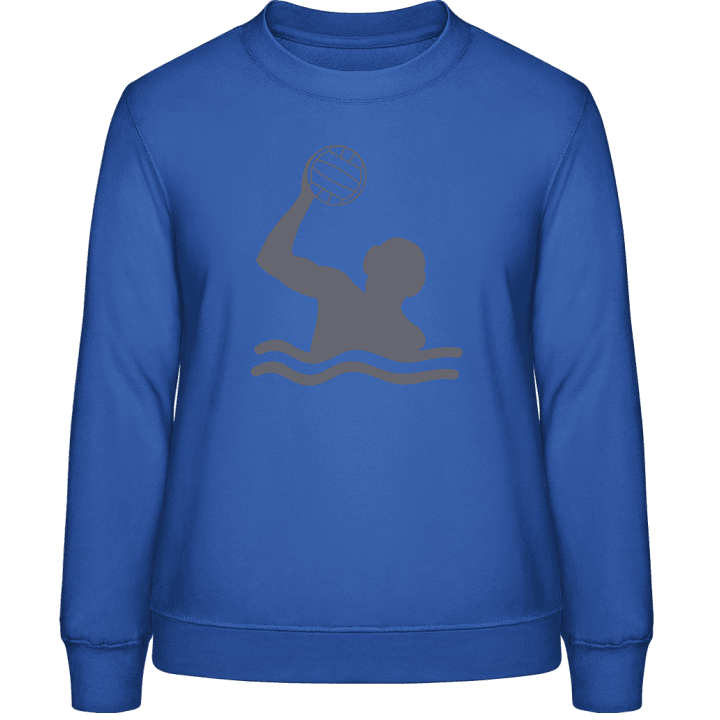 Water Polo Player Silhouette Frauen Sweatshirt contain pic