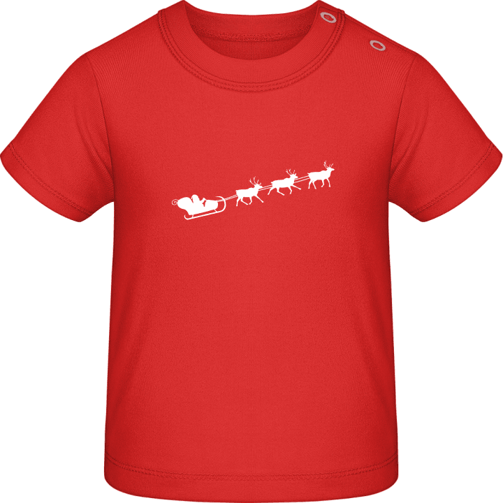 Santa Claus Flying T-shirt för bebisar 0 image