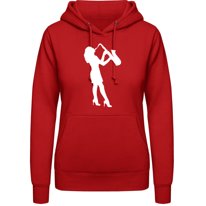 Female Sax Player Vrouwen Hoodie contain pic