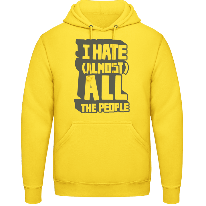 Hate All People Sweat à capuche contain pic