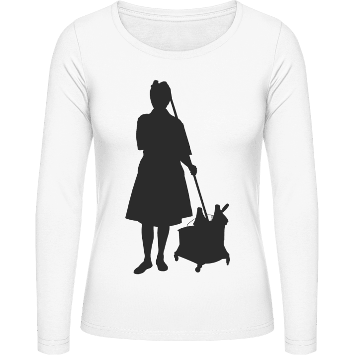 Cleaning Lady Women long Sleeve Shirt contain pic