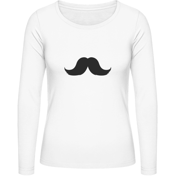 Moustache T-shirt à manches longues pour femmes contain pic