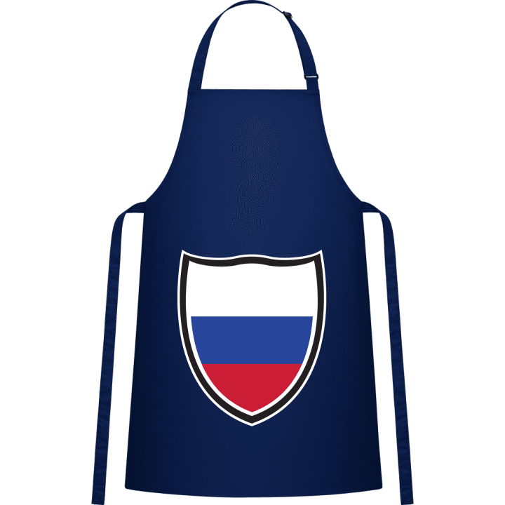 Russian Flag Shield Förkläde för matlagning contain pic