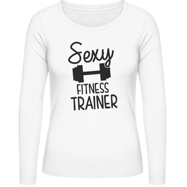 Sexy Fitness Trainer Camisa de manga larga para mujer contain pic