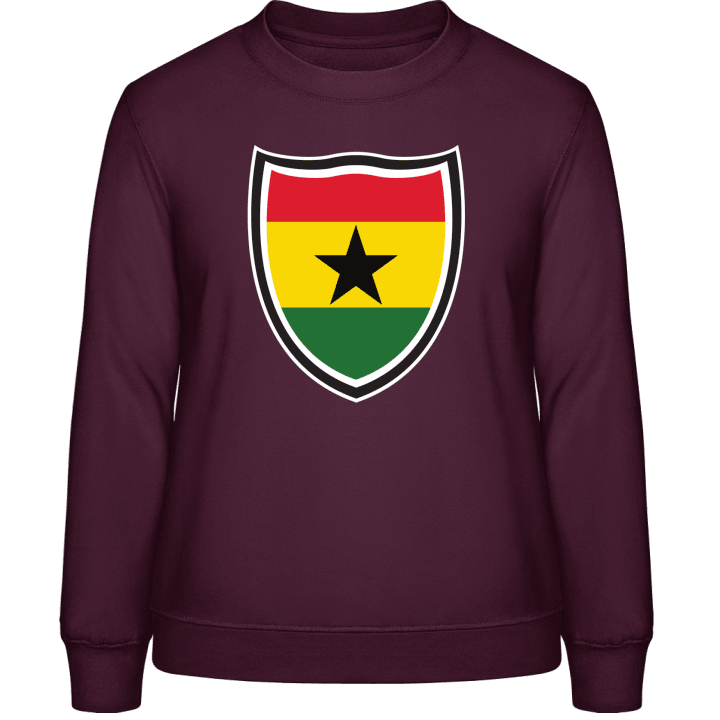 Ghana Flag Shield Felpa donna contain pic