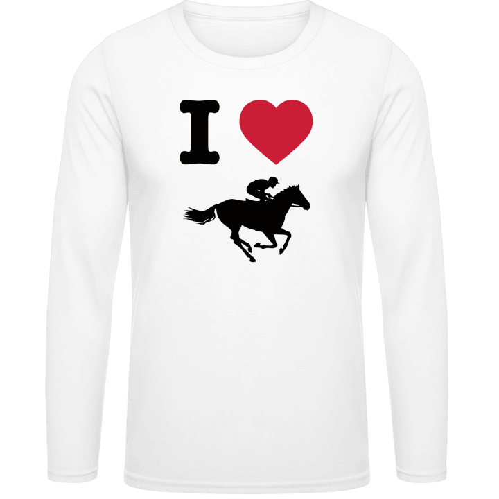 I Heart Horse Races Long Sleeve Shirt 0 image