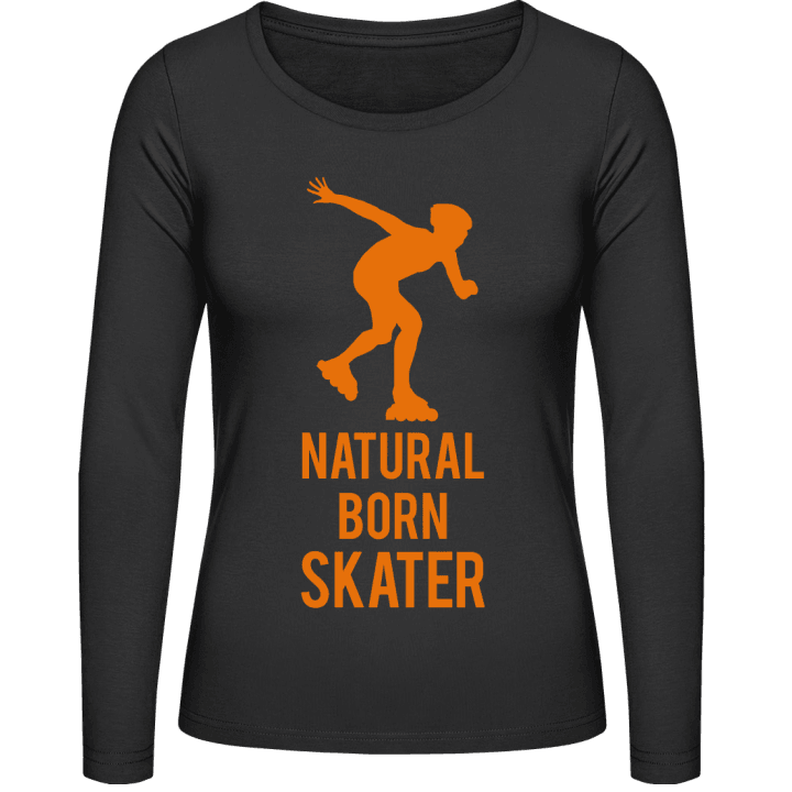 Natural Born Inline Skater Vrouwen Lange Mouw Shirt contain pic
