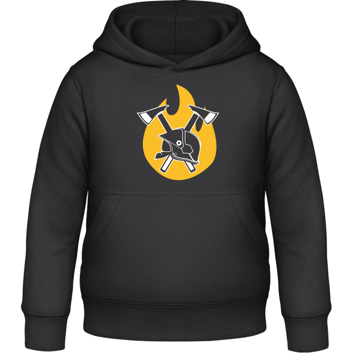 Firefighter Equipment Flame Kids Hoodie contain pic