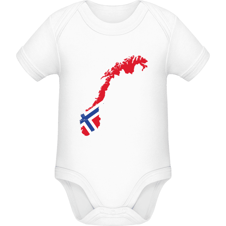 Norwegen Landkarte Baby Strampler contain pic