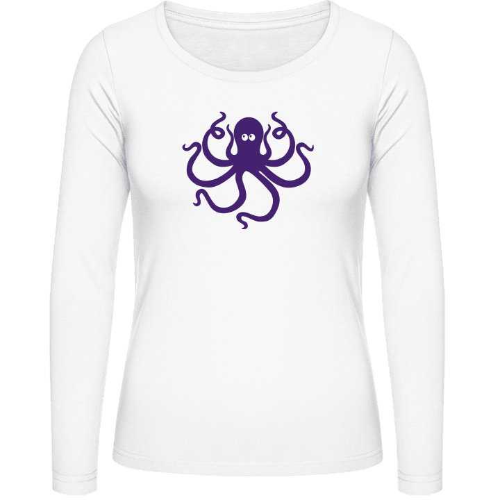 Octopus Illustration Langermet skjorte for kvinner 0 image