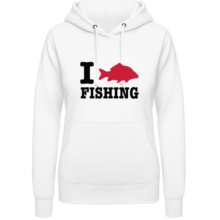 I Love Fishing Felpa con cappuccio da donna 0 image