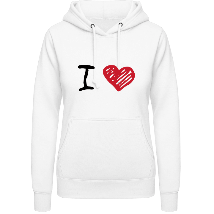 I Love Red Heart Vrouwen Hoodie contain pic