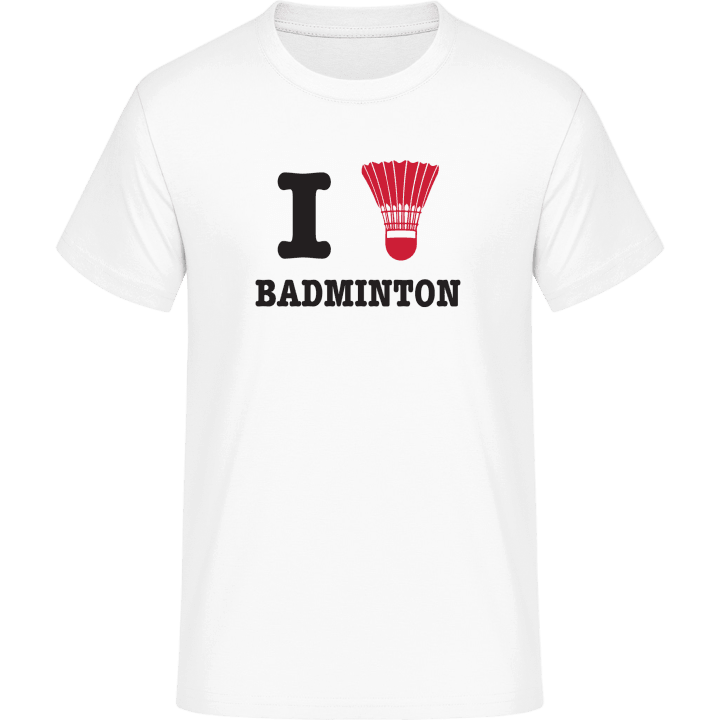 I Love Badminton T-skjorte contain pic
