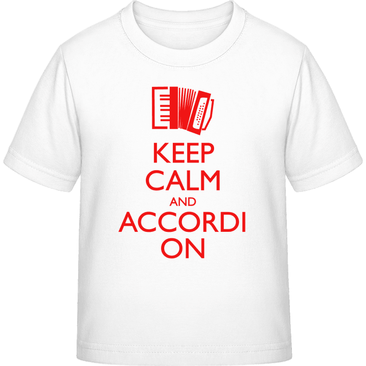 Keep Calm And Accordion T-skjorte for barn contain pic