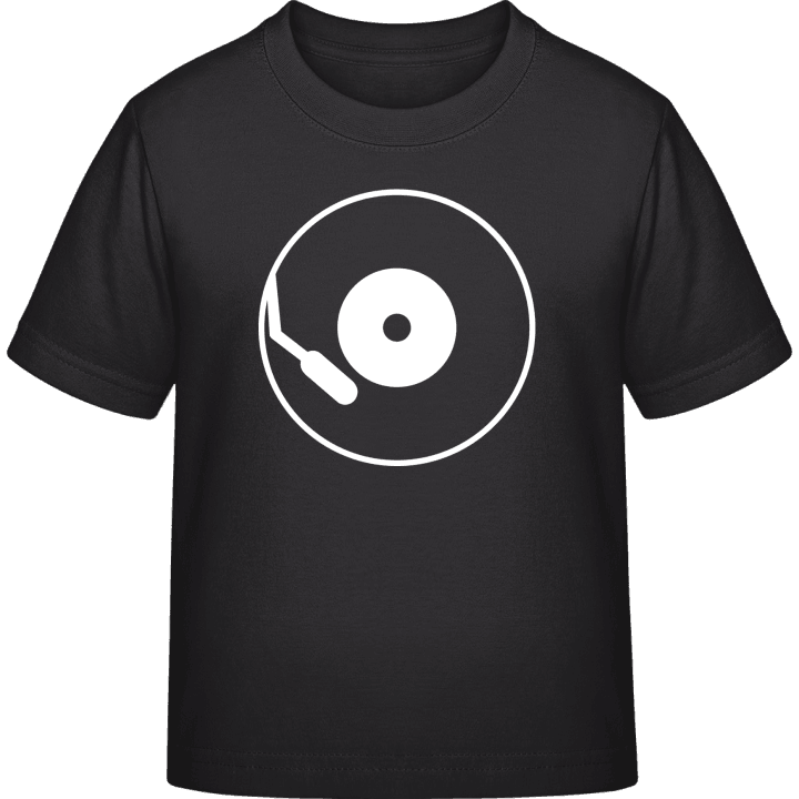 Vinyl Record Outline T-shirt för barn contain pic