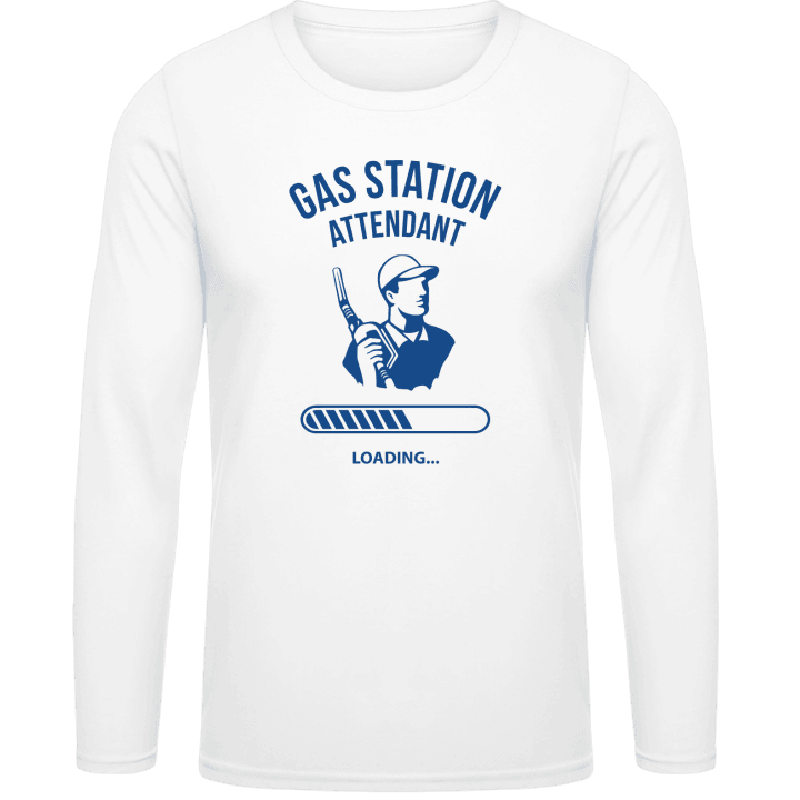 Gas Station Attendant Loading Langarmshirt contain pic