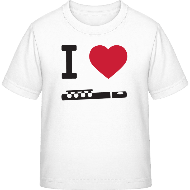 I Heart Flute Camiseta infantil contain pic
